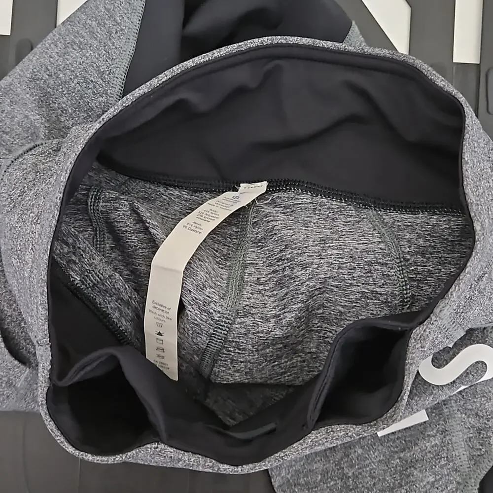 Lululemon‎ x SoulCycle Pace Rival Gray Cropped Leggings | Women's 2